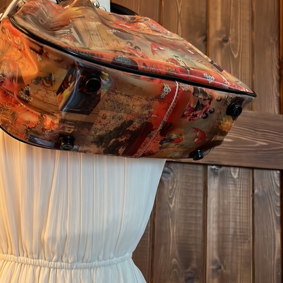 Large Change purse style Asian Oriental design Hand Bag 3D - Picture 5 of 11